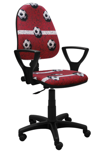Dětská židle Argo fotbal červená 