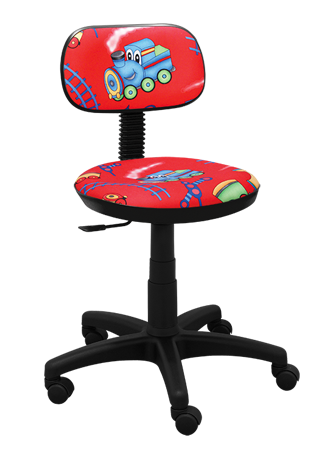 Dětská židle Junior vláček červená