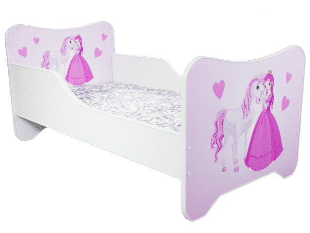 Dětská postel s obrázkem 160x80 - Princezna