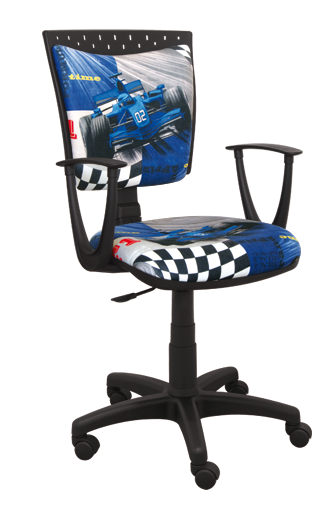 Dětská židle Speed formule modrá
