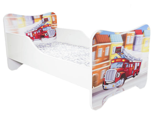 Dětská postel s obrázkem 160x80 - Hasiči