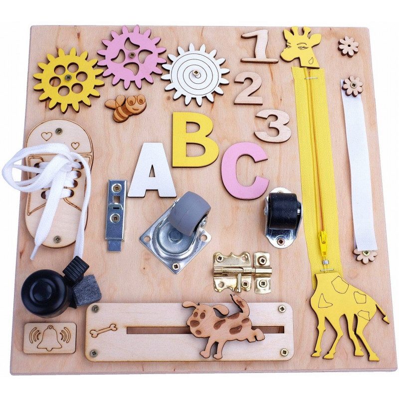 Dětská edukační tabulka Žirafka - přírodní