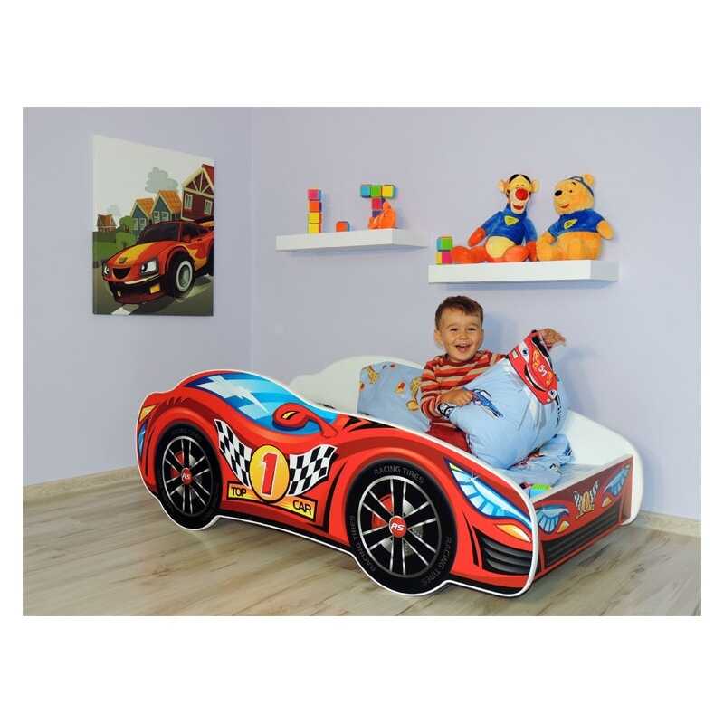 Dětská postel Racing červený 160x80