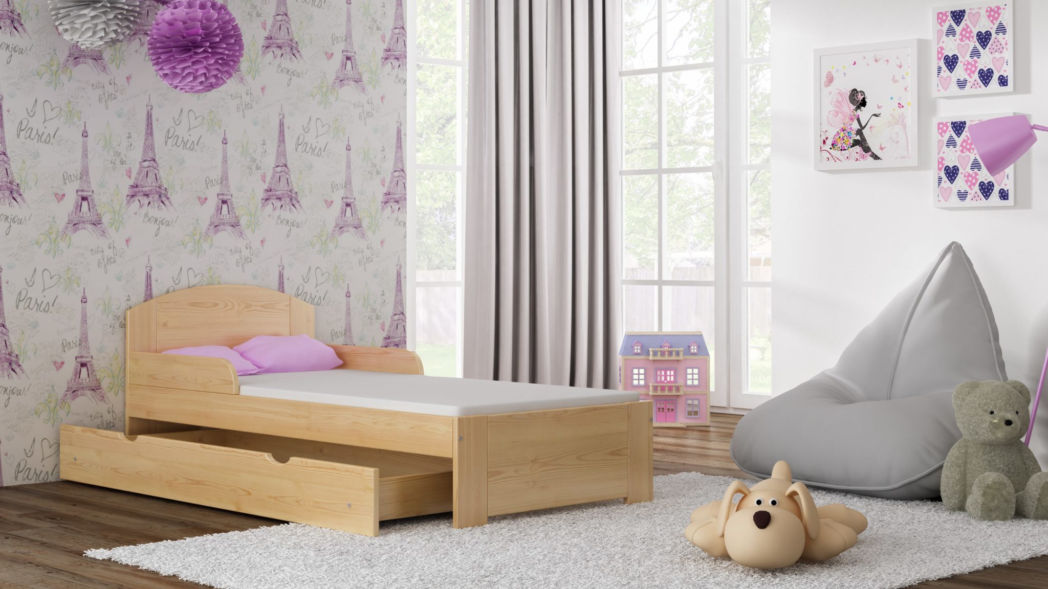 Dětská postel Bili S 180x80 10 barevných variant !!!