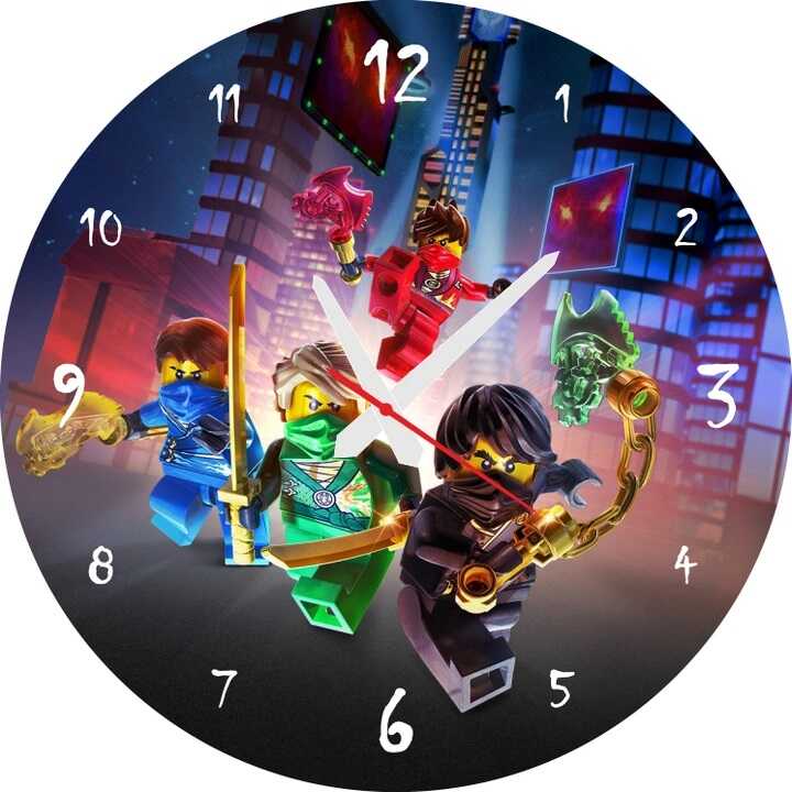 Dětské nástěnné hodiny LEGO