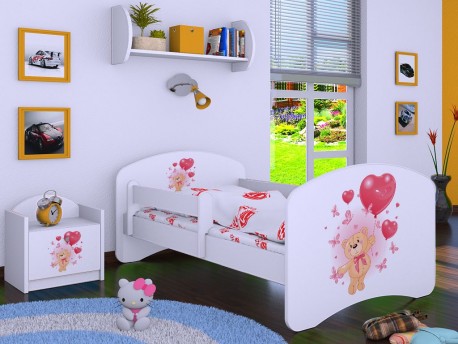 Dětská postel Happy Méďa s balónkem