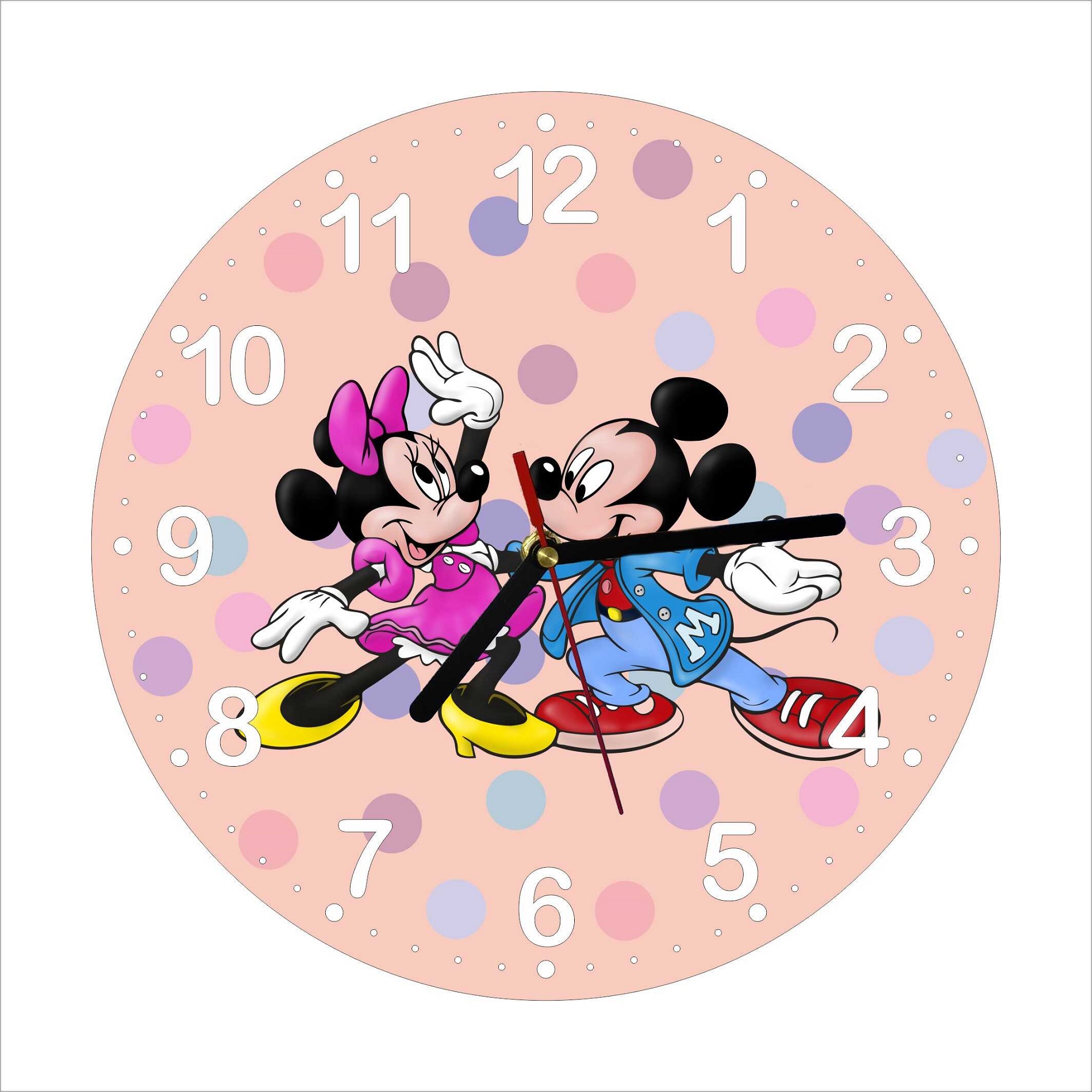 Dětské nástěnné hodiny Mickey