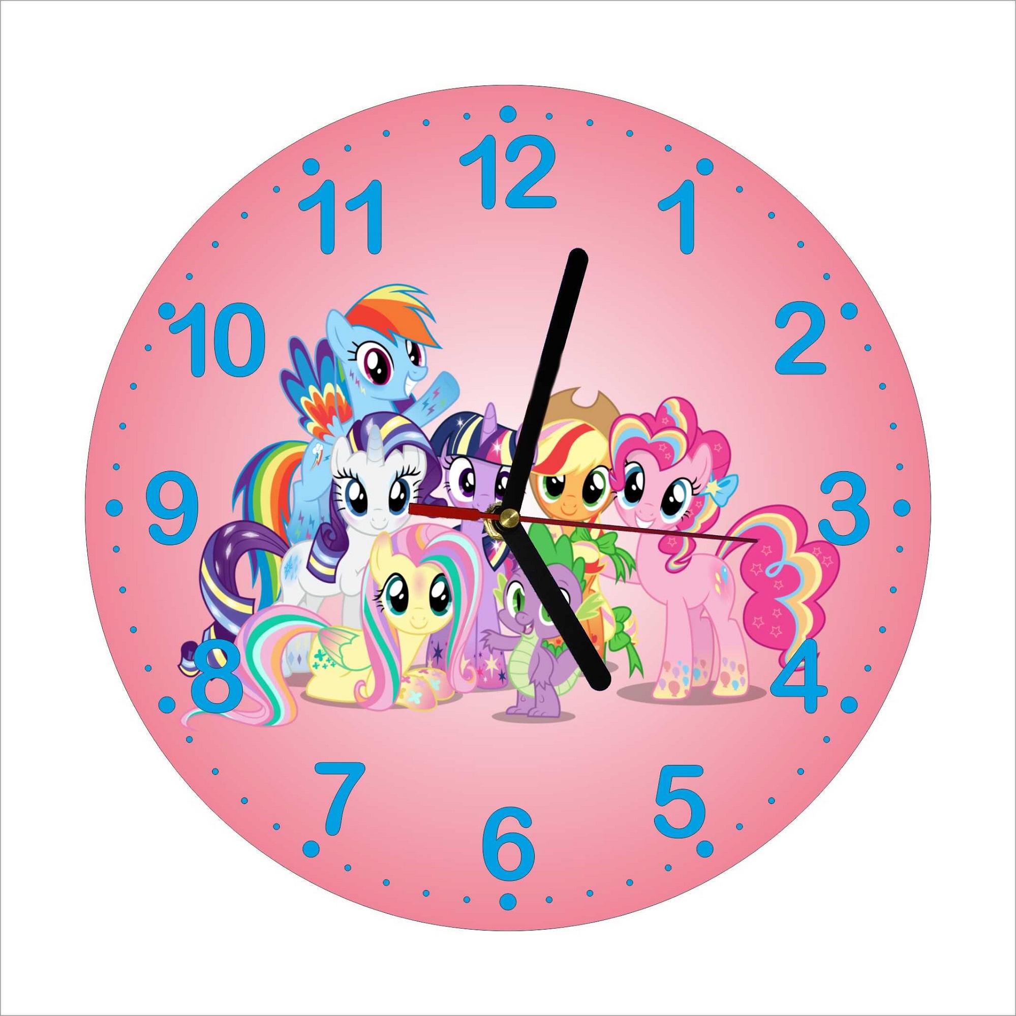 Dětské nástěnné hodiny Pony