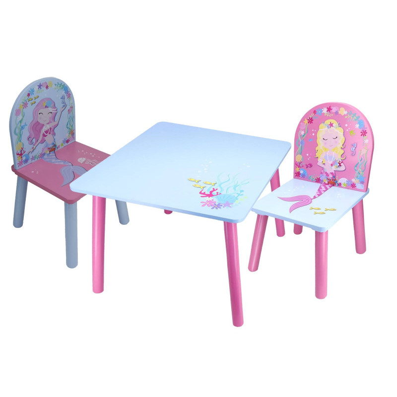 Dětský stůl s židlemi Mořská panna