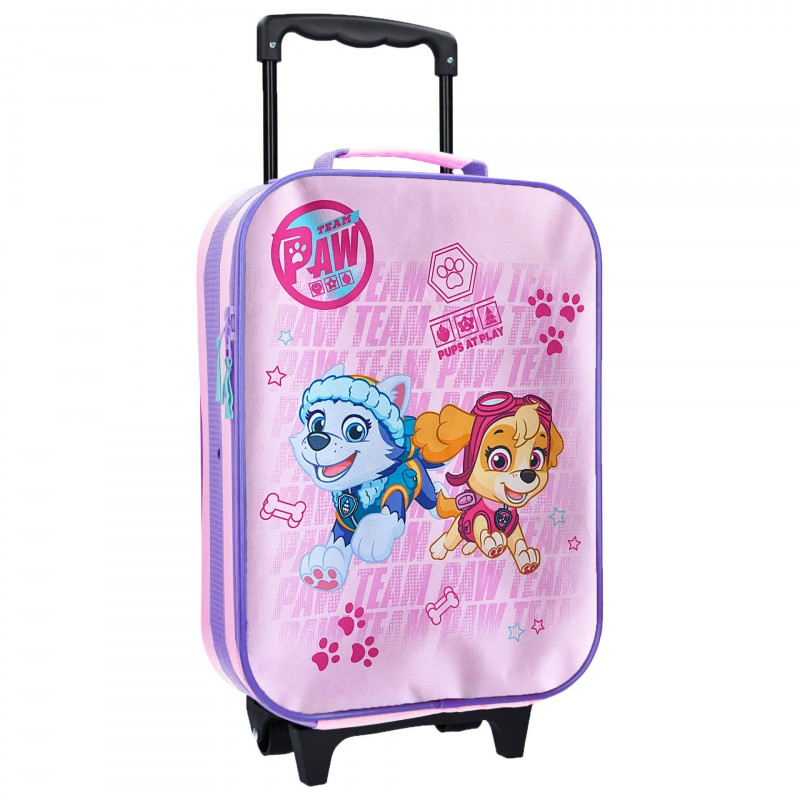 Dětský cestovní kufr Tlapková Patrola růžová