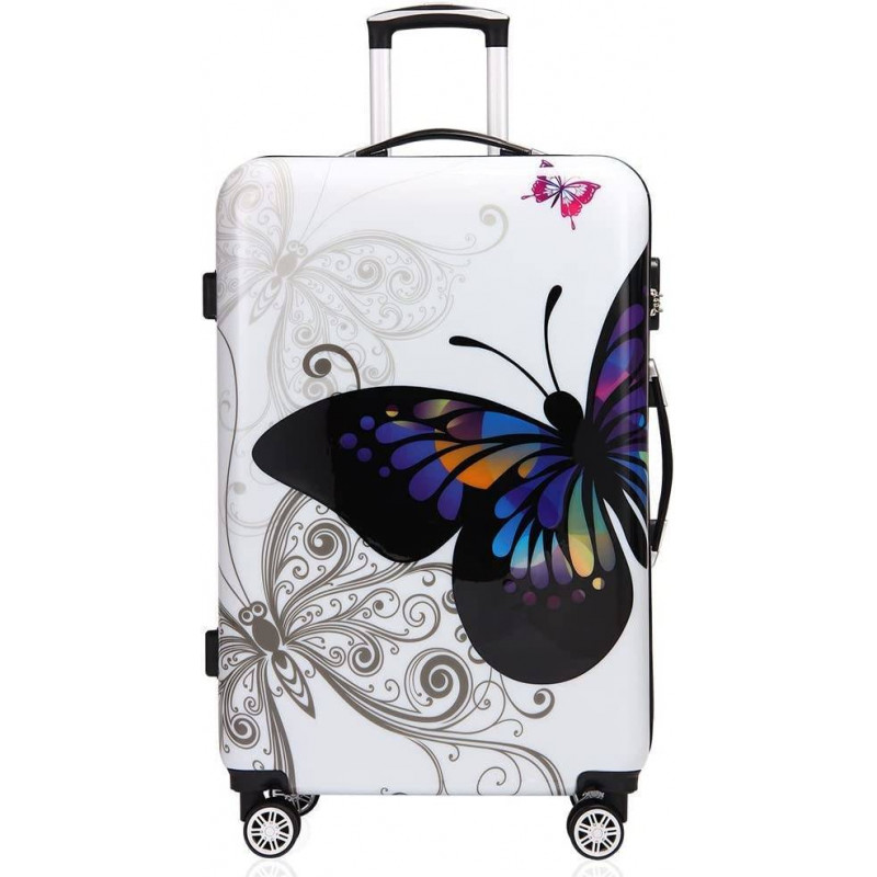 Dívčí cestovní kufr Motýlci 45l