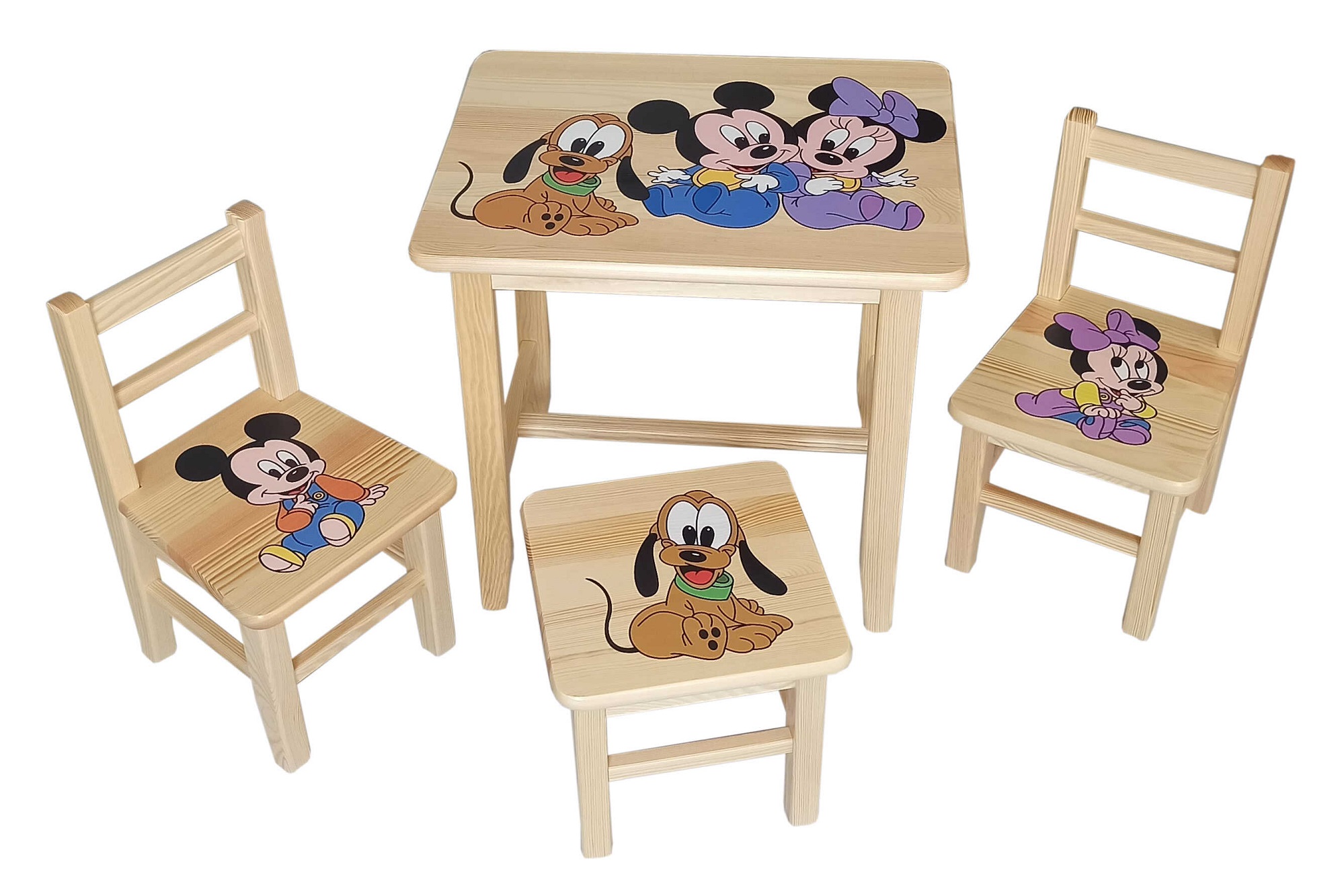 Dětský stůl s židlemi mickey 