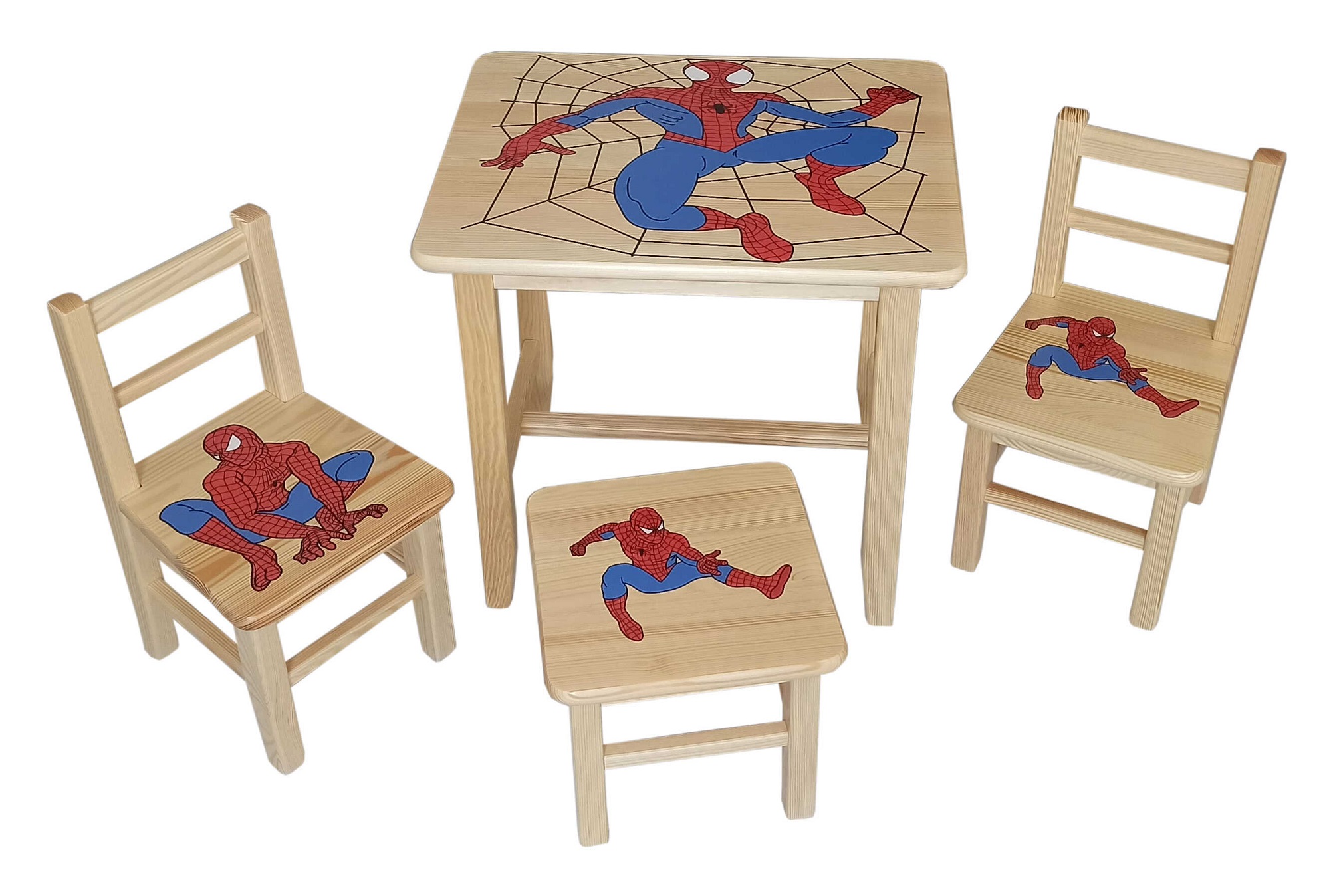 Dětský Stůl s židlemi Spiderman 