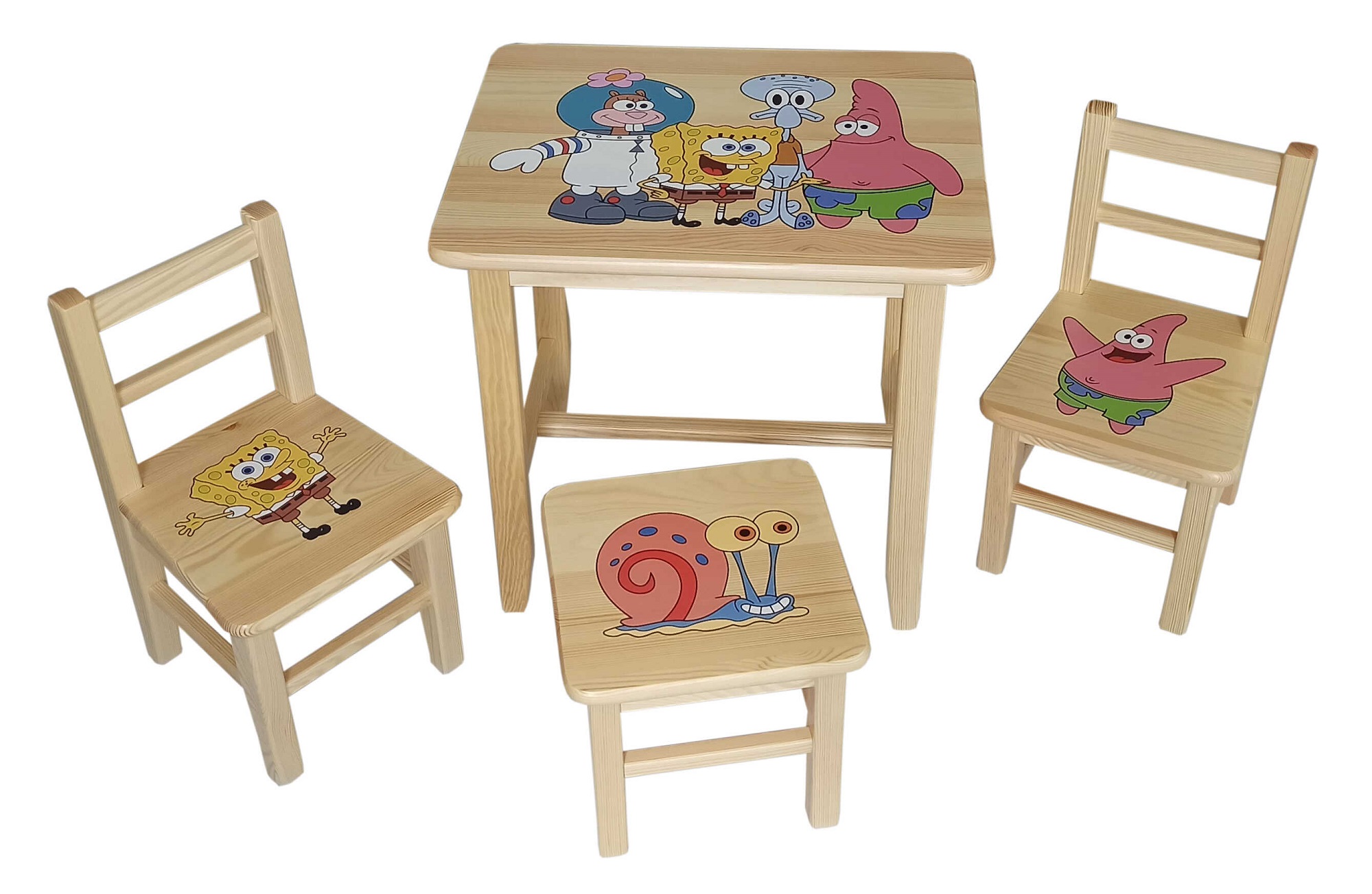 Dětský Stůl s židlemi Spongebob 